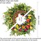 24 Inch Tulip Wreaths for Front Door,Summer Wreath for Wall Porch Window with Tulip and Eucalyptus, Indoor and Outdoor Artificial Floral Wreath Home Decor, Party Holiday Anniversary Decoration